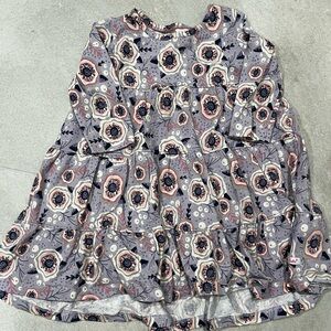 Ruffle Butts Gray and Pink Floral Dress